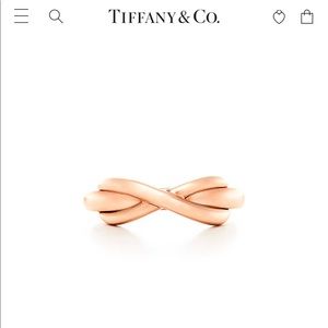 Tiffany rose gold infinity ring
